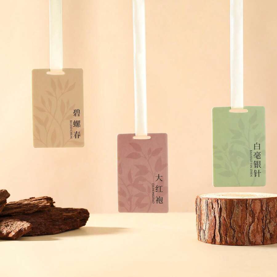 12pcs Fragrance Paper Sachets, White Tea Scent, Odor Eliminator, Air