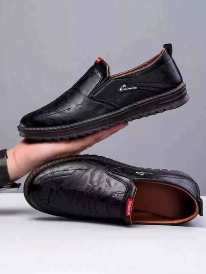 Mocasines ligeros para hombres ,Zapatos para exteriores con punta de mocasín informales de negocios de color sólido para personas ,Zapatos deportivos casuales sin cordones para hombre, planos, antideslizantes, transpirables, para negocios y ocio, zapatos de vestir,Zapatos deportivos para hombre, color sólido, patrón de cocodrilo, zapatillas casuales antideslizantes de moda para caminar, estilo cómodo, transpirable y casual.