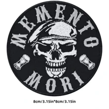 رقعة مطرزة مخيطة لزينة الملابس والأحذية والحقائب والإكسسوارات الصيفية والمدرسية، بتصميم هيبي بانك روك أنمي كرتوني للدراجات الخارجية والمغامرات، شارة ذات رقعة قابلة للكي والخياطة - متعدد الألوان - مشاهدة 3