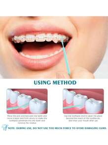 200/400pcs Disposable Household Boxed Toothpicks, Portable Ultra-Fine Double-Ended Toothpick Brushes, Disposable Plastic Toothpicks, Teeth Cleaning Interdental Brushes, Oral Care Toothpicks, Randomly Shipped In Two Packaging Options - Multicolor - View 2
