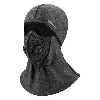  ROCKBROS cykel för män och kvinnor, motorcykel, skidhuvudbonader med varm hals, vindtät vinter, dammtät, varm utomhussportutrustning