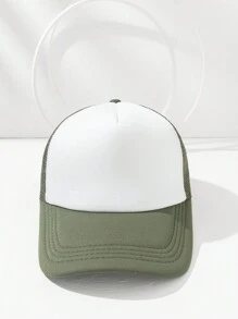 1 件装 男士运动拼色网眼海绵网透气迷彩棒球帽 - 彩色 - 查看 11