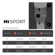 N1 Sport Spry Knit 3D Professional Volleyball Knee Pad Protection - 黑色 - 查看 8