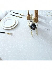 酒店桌布布料餐厅聚会大圆桌布欧式家居用加厚圆形桌面盖布