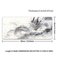 Super Large Dragon Pad Mouse Pad Game Office Pad Mouse Pad Light Game Room Accessories Table Pad Art Keyboard Pad