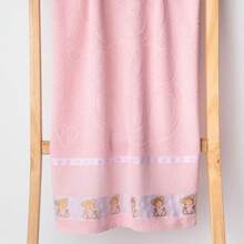 Kit 4 Children's Bath Towels For Cross Stitch Embroidery Kids 100% Cotton Great Absorption - Màu sắc đa dạng - Xem 6