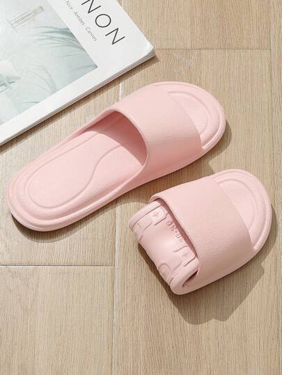 Foldable Slippers Portable Unisex EVA Anti Slip Shower Sandals For Travel Hotel Bathroom In White Grey Black Pink Sizes 36 45 SHEIN