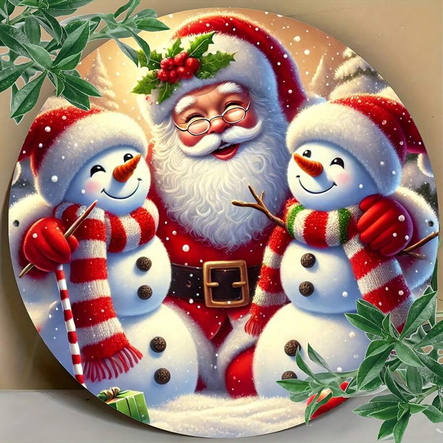 1pc 8x8inch Lễ hội Ông già Noel & Người tuyết Nghệ thuật treo tường bằng kim loại Biển kim loại Tranh trang trí Biển kim loại tròn Trang trí nhà bếp Chức năng nhà bếp Nhãn dán Trang trí nhà Trang trí khách sạn Trang trí sân vườn Trang trí quầy bar Trang trí phòng Trang trí tường Trang trí nhà hàng Trang trí quán cà phê Trang trí nhà để xe Phong cách trang trí trang trại Giao hàng ngẫu nhiên 20cm * 20cm, Trang trí nhà cửa, Trang trí phòng, Trang trí tường - Nhiều màu1 - Xem 1