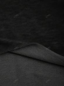 Sudadera corta informal de mujer con estampado bordado de mariposa, de manga larga, con hombros oblicuos y unicolor.