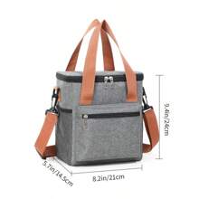 [Nome personalizado] Bolsa de almoço portátil com nome de equipe personalizado, caixa Bento de camada dupla de grande capacidade, bolsa térmica para piquenique ao ar livre, bolsa com isolamento térmico, ideal para presentes de feriados e almoços escolares