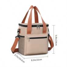 [Nome personalizado] Bolsa de almoço portátil com nome de equipe personalizado, caixa Bento de camada dupla de grande capacidade, bolsa térmica para piquenique ao ar livre, bolsa com isolamento térmico, ideal para presentes de feriados e almoços escolares