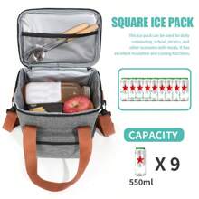 [Nome personalizado] Bolsa de almoço portátil com nome de equipe personalizado, caixa Bento de camada dupla de grande capacidade, bolsa térmica para piquenique ao ar livre, bolsa com isolamento térmico, ideal para presentes de feriados e almoços escolares