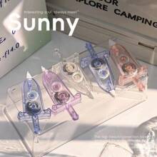 5 cái/bộ hoặc 1 cái [Màu ngẫu nhiên] Băng xóa, dễ sử dụng, có thể sửa lỗi viết ngay lập tức, thích hợp cho trường học và văn phòng - Nhiều màu - Xem 5