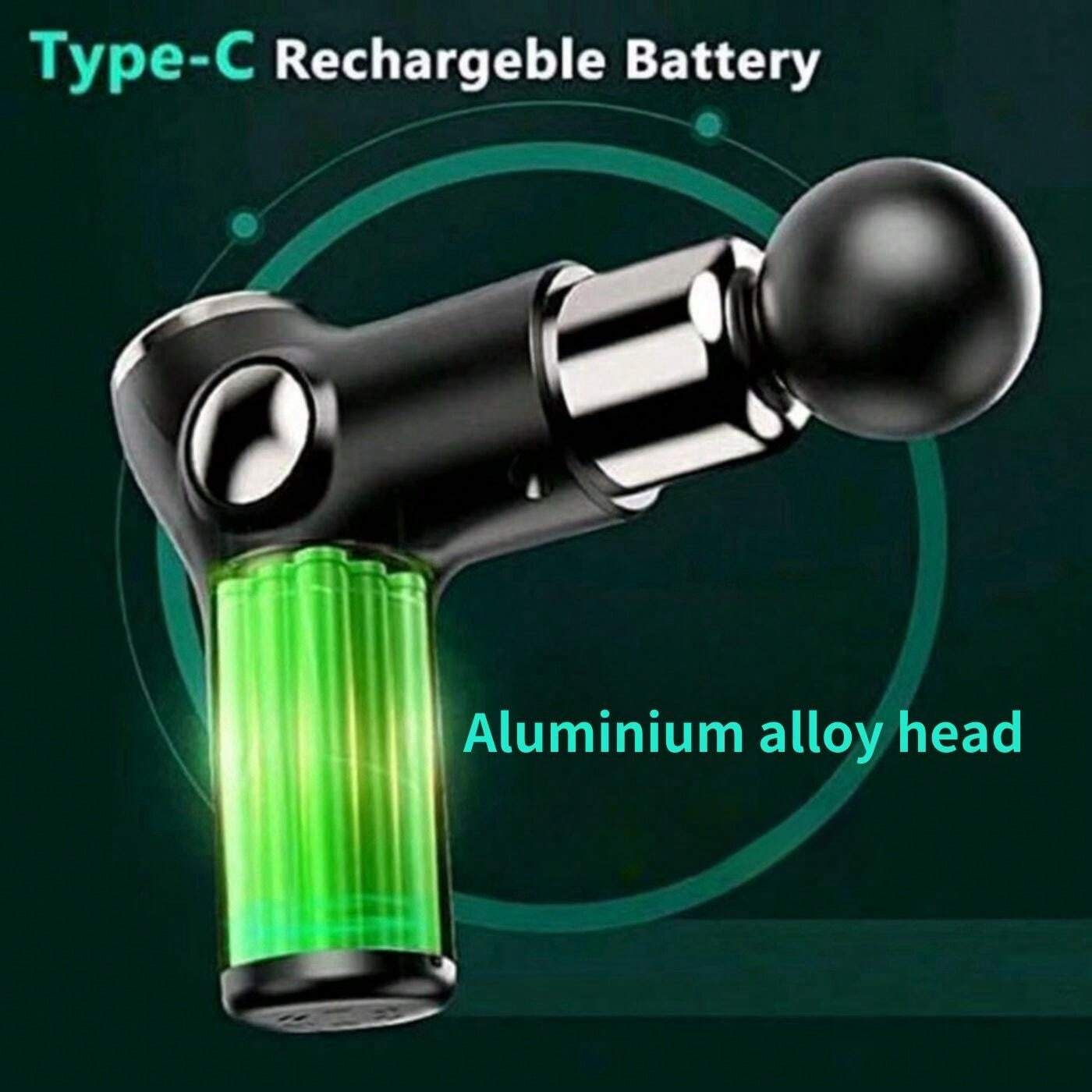 Massage Gun LED6 Speed Deep Tissue Percussion Body Back Muscle Massager