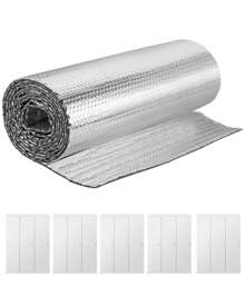Professional Radiator Reflector Panels 5m X 0.6m X 6mm Thick Aluminum Radiator Foil Foldable Radiator Reflector Foil Double Heat Reflective Radiator Foil For Energy Saving And Heat Reflection - 銀色 - 查看 8