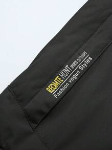Giacca in pile con cappuccio staccabile, impermeabile e antivento con fodera in pile, per tenersi al caldo all'aperto, abbigliamento invernale uomo spesso
