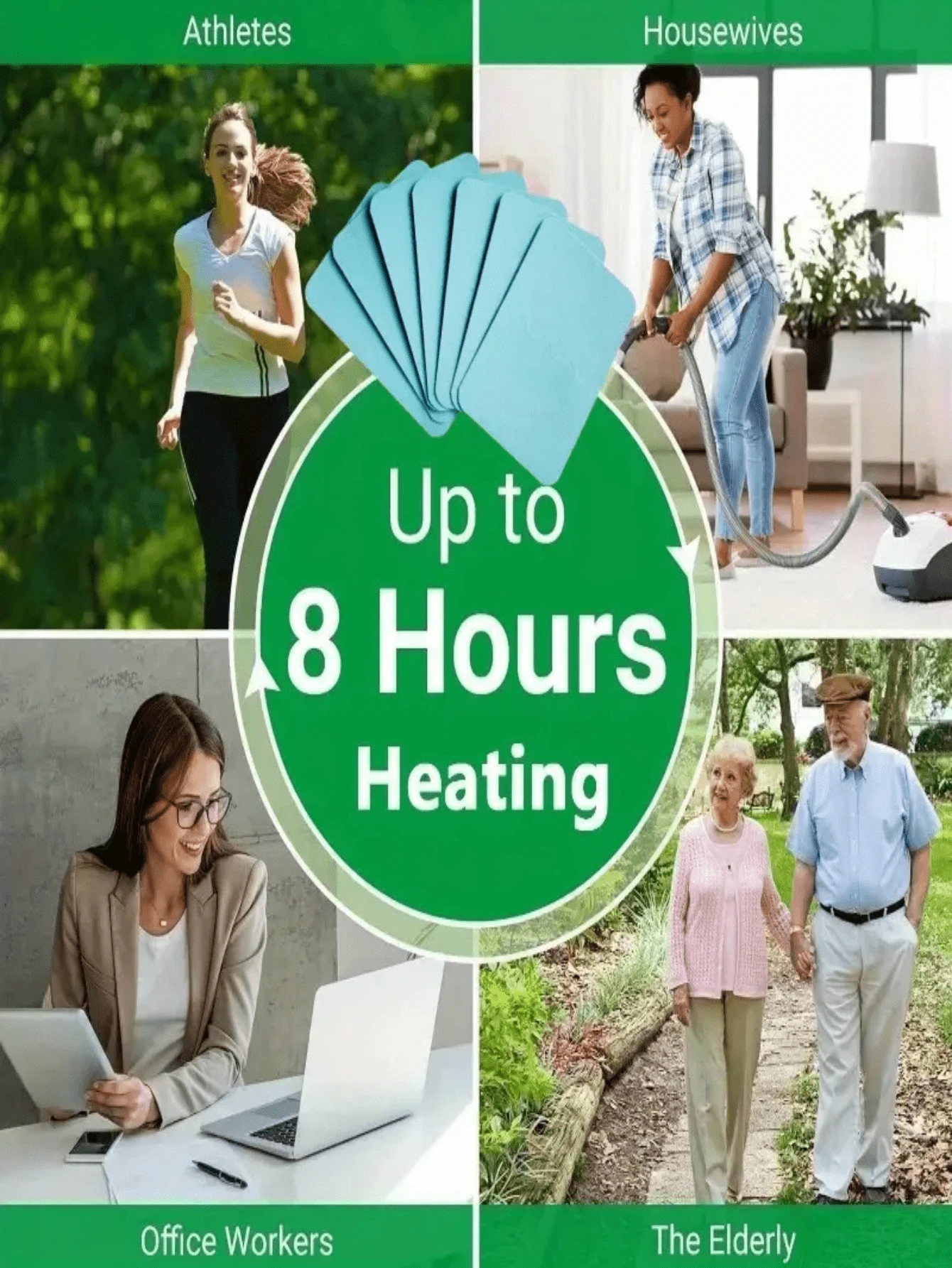 Chinese Herbal Heat Pads 32/Counts, LongLasting, Ultra Strength For