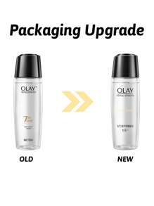 Olay Tônico facial 7 em 1, 150ml, hidratante e iluminador, fragrância suave, leve e de fácil absorção, formulado com vitamina B5 e niacinamida, ajuda a melhorar o tom da pele, reduzir linhas finas, antienvelhecimento, adequado para todos os tipos de pele, especialmente desenvolvido para peles maduras, usar de manhã e à noite como passo de tonificação na sua rotina de cuidados com a pele. - 150ml - Ver 9