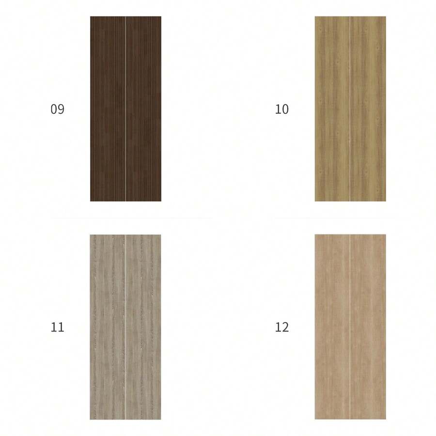 1roll Decorative Door Stickers PVC Door Sticker, Original Wood Texture