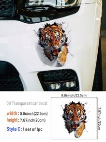 1 miếng dán xe hình sói mát mẻ - Nhiều màu - Xem 8
