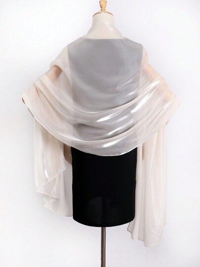 1 PC Sparkling Wedding Scarf Of Women's Gifts Shawls And Wraps For Evening Dresses Sheer Bridal For Bride And Bridesmaid Scarves