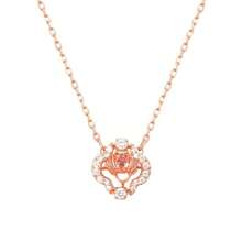 Swarovski Sparkling Heart Four-Leaf Clover Necklace 5514488 Valentines,Mom,Mother,Mother's Day,Gift