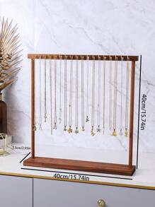 1 Peça Suporte de Exibição de Joias de Ferro Simulando Nogueira com Gancho, Suporte de Exibição de Colar de Alta Moda, Suporte de Exibição de Acessórios de Loja de Joias, Armazenamento de Colares em Casa