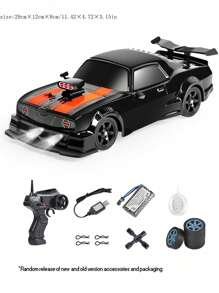 Scale RC Car On Road Electric High Speed Vehicle Racing Drift 4WD Remote Control Car(BLACK)