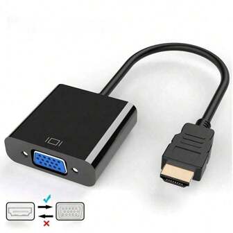 1 pieza Adaptador VGA, Conector de cable sync de audio Macho a Hembra, Adecuado para PC, computadora de escritorio, portátil, monitor, proyector, HDTV