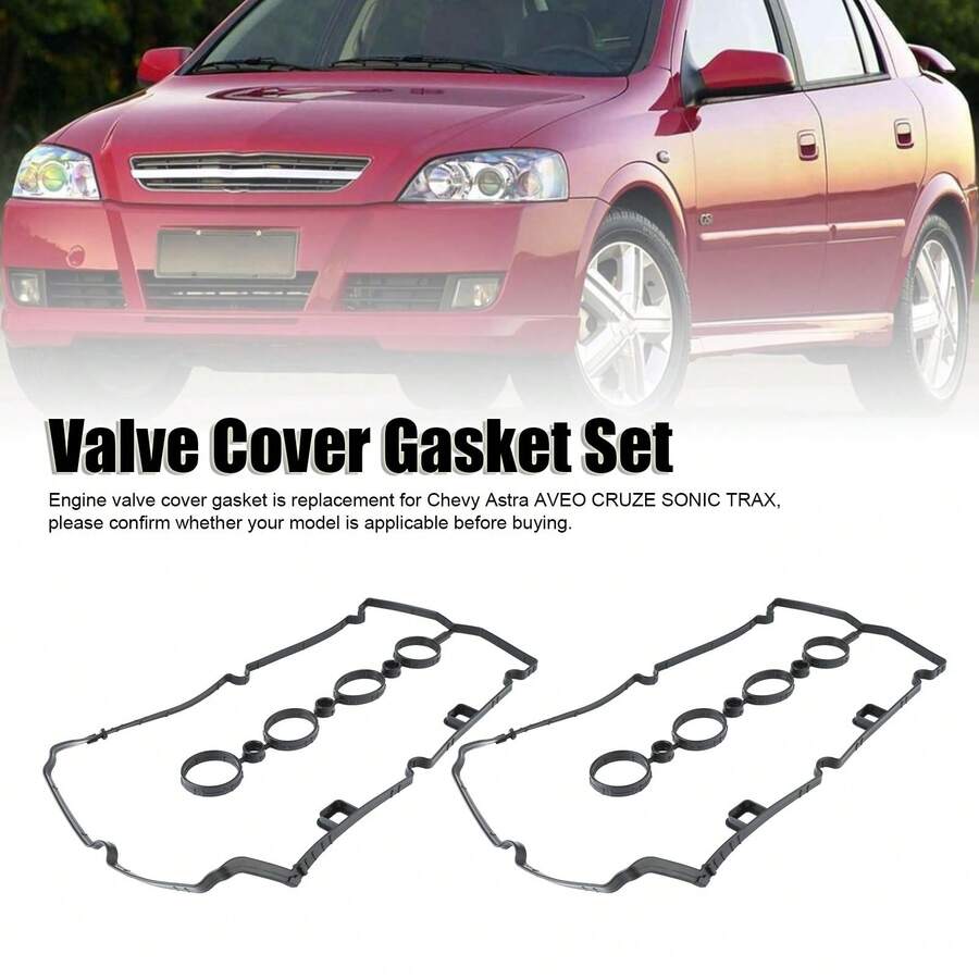 2 paquetes,X AUTOHAUX Cubierta de válvula de motor Junta de culata
