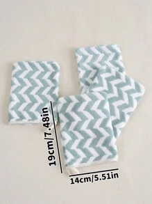 9/4件超细纤维面部卸妆手套，可重复使用，水洗清洁面部彩妆和杂质，手指毛巾，擦汗手套，吸水柔软 - 彩色 - 查看 5