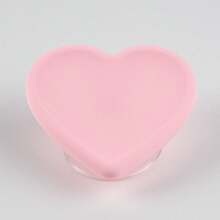 1pc Heart-Shaped Airbag Phone Handle Holder, Extendable Dopamine Color Series High Aesthetic Ins Style Simple And Fashionable, Multiple Color Options, Comfortable Sliding Feel Desktop Convenient Stand