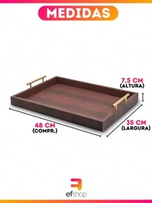 Paramount Plastic Tray Small Multipurpose Decorative For Serving Coffee Drinks Food Coasters Glasses Cups Accessories Jewelry Makeup 17 X 8.3 X 2.3 - Xem 4