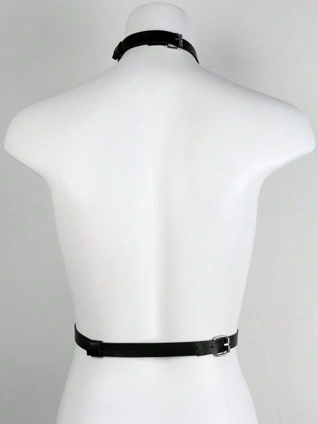 PU Leather Belly Belt Collar KUT Performance Street Dance