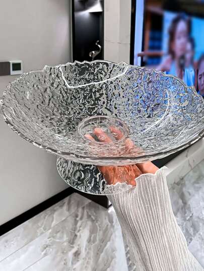 1pc Fruit Plate Holder, Home Living Room Snack Tray For Candy/Nuts/Fruit Storage, Lightweight Luxury High-End Design