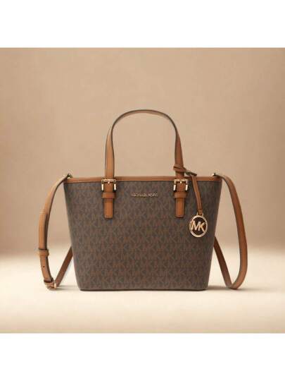 MICHAEL KORS トートバッグ JET SET TRAVEL XS CRYL 35T9STVT0B Jet Set Travel Extra-Small Logo Top-Zip Tote Bag | Michael