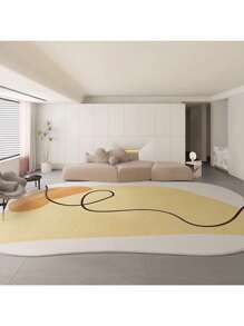 High Quality Upgraded Geometric Line Imitation Cashmere Soft Cream Cloud-Shaped Carpet, Suitable For Living Room, Bedroom, Bedside, Sofa, Tea Table, Stores (Clothing, Beauty, Nail, Eyelash) And Hotels. Available In Yellow, White, Purple, Green, Yellow, Pink, Blue. Asymmetrical Sizes May Have 1-5cm Deviations.
