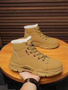 Winter Men Plus Snowshoes Warm Shoes - Khaki - View 4
