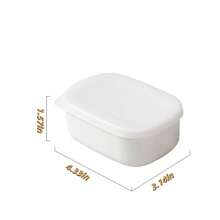 2pcs Mini Rice Portioning Boxes, Freezer & Microwave , Meal Prep Containers, Fruit Bento Boxes - White - View 5