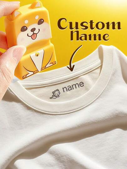 1 szt. Różowy kot Szczęście Kot Niestandardowy znaczek na ubrania, Spersonalizowany znaczek na ubrania, DIY Niestandardowy znaczek z kreskówką Samodzielnie wydrukowany znaczek z nazwą łączący ikonę i nazwę, Spersonalizowany prezent papierniczy, Wodoodporny znaczek na ubrania, Dawanie prezentów, Boże Narodzenie i wiele ikon do wyboru