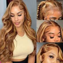 4/27 Body Wave Human Hair Wig For Women Body Wave 13x6 Transparent Lace Front Wigs Human Hair Pre Plucked With Baby Hair Body Wave Wig 180% Density