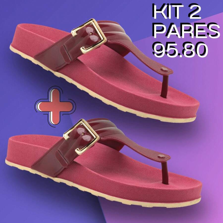 Women's Platform Sandal With PVC And Rhinestone Strap Comfortable And Lightweight - 板-板 - 查看 1