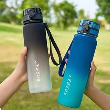 1pc 32OZ (Approx. 1000ml) Or 1pc 26OZ (Approx. 750ml) Or 1pc 20OZ (Approx. 600ml) Ombre Color Sports Water Bottle With Carry Strap, Portable For Running, Outdoor Sports, Cycling - Multicolor - View 1