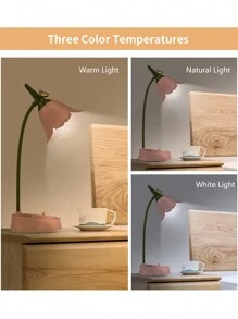 1 件可调光 LED 创意台灯，可充电触控护眼灯，适用于卧室、办公室、宿舍书桌、床边