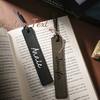 Marcapáginas de cuero personalizados hechos a mano, marcadores de página de cuero genuino personalizados para lectores, amantes de los libros, escritores, accesorios, de vuelta a la escuela, multifuncionales, ornamentales, reutilizables, modernos, coloridos, lindos, vintage, de dibujos animados, kawaii, personalizados, únicos, personalizados, trabajadores, clientes, estudiantes, para negocios/trabajo/oficina, para la escuela, marcapáginas personalizados, fácil comodidad