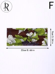 1 Băng đô thể thao in họa tiết thắt nút co giãn dành cho nữ - Yoga, Chạy bộ, Thấm hút mồ hôi, Băng đô thể thao thường ngày in họa tiết da báo Boho Paisley bản rộng, Polyester - Nhiều màu - Xem 8