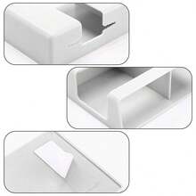 2 chiếc Giá đỡ điện thoại gắn tường tự dính Hộp lưu trữ điều khiển từ xa Sạc - Nhiều màu - Xem 5