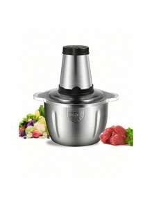 Picador De Alimentos Moedor De Carne Mixer Elétrica Processador Cozinha Casa Alho 220V 2L ou 3L