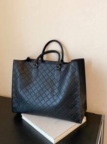 Dedoo Women's Bag 2024 New Stylish Atmosphere Large-Capacity Shoulder Handbag Handbag Commuter Ladies Bag Tote Bag, The Best Choice For Shopping, Going To Work, Traveling And Shopping. - Black - View 6