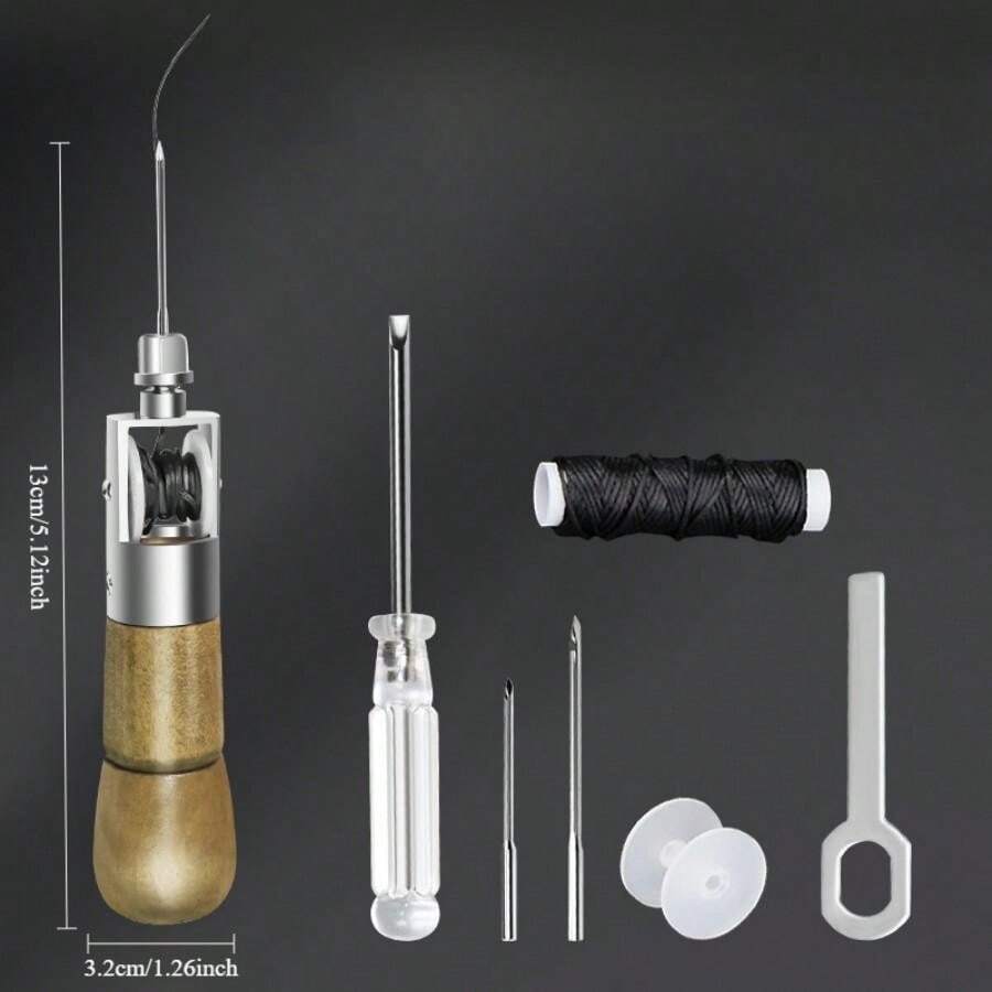 DIY Leather Sewing Kit Waxed Thread Hand Sewing Tools Leather Craft